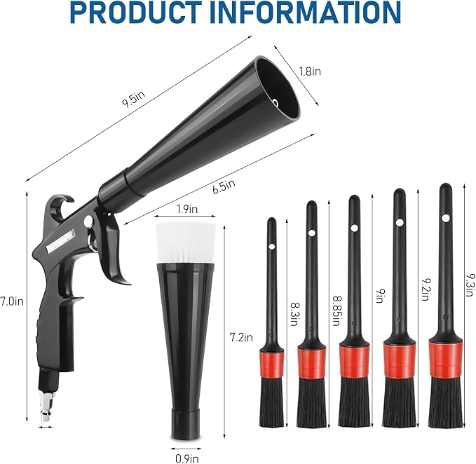 Tornado Car Cleaning Air Blow Gun – High Pressure Interior Detailing Tool - Image 2