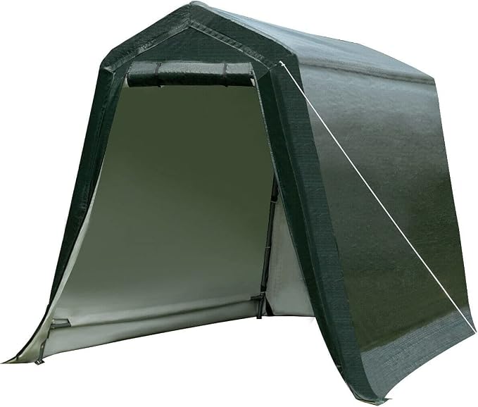 ERGOMASTER 6 Ft x 8 Ft Outdoor Carport Storage Shelter Metal Frame and by ERGOMASTER