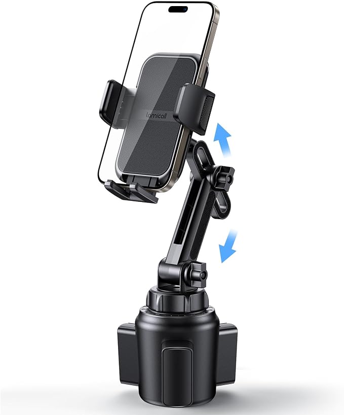 Lamicall Cup Phone Holders for Your Car, Universal Adjustable Car Cell Phone by Lamicall