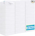 HOMEXCEL White Microfiber Cleaning Cloth 150 Pack, 12.5 x 12.5 inch Microfiber by HOMEXCEL