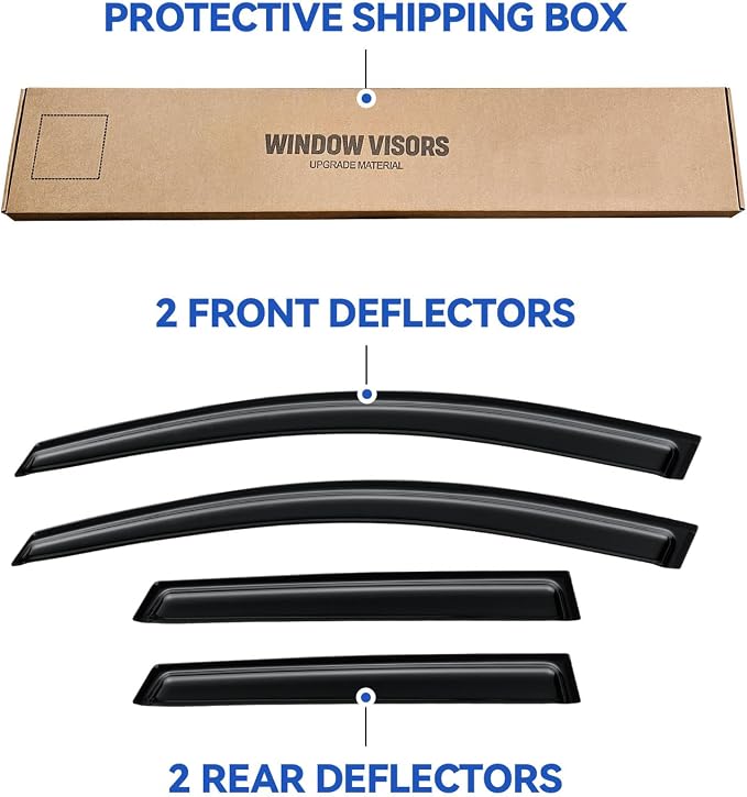 Window Visors Rain Guards Shield - Image 5
