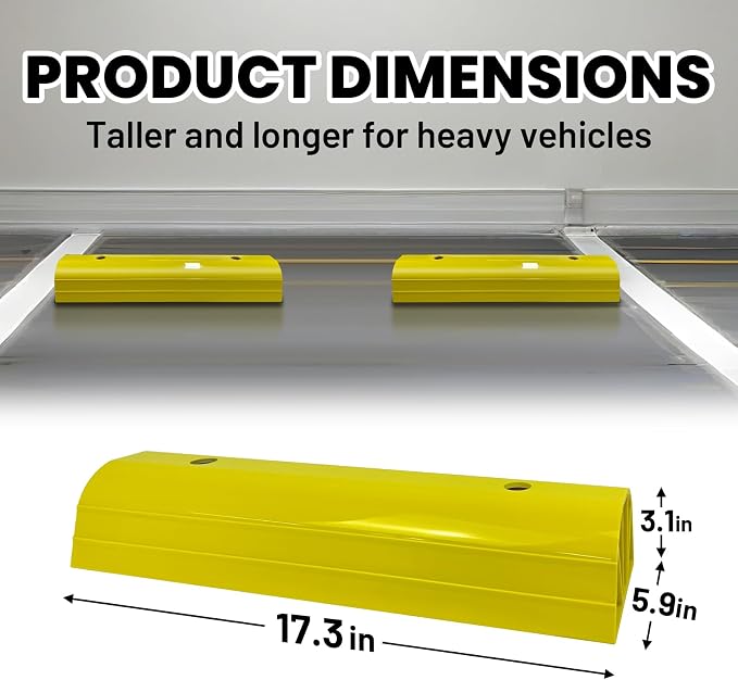 ROBLOCK Parking Stopper for Home Garage & Outside, Heavy Duty Garage Stoppers - Image 2
