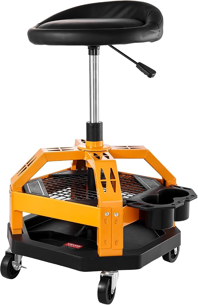 VEVOR Garage Stool, Rolling Mechanic Stool by VEVOR