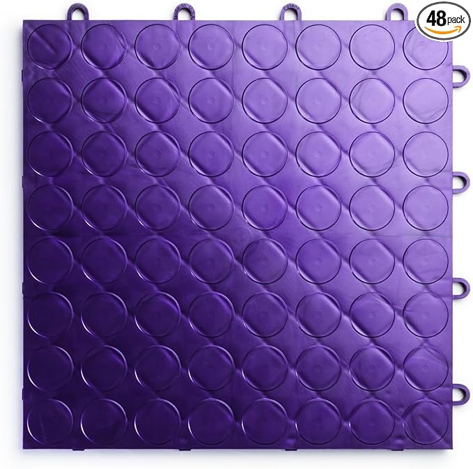 Big Floors RaceDeck CircleTrac, Interlocking Non-Slip Garage Flooring Tile by BigFloors
