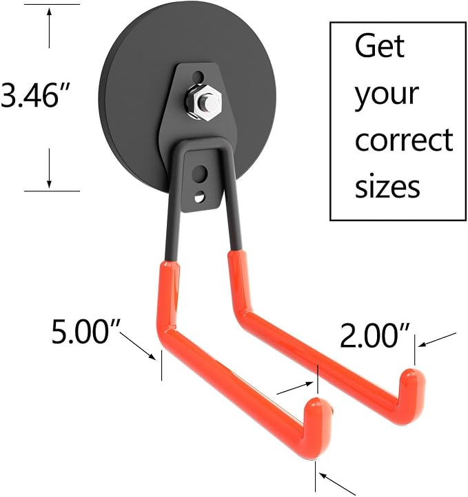 Heavy Duty Large Magnetic Hooks, Strong Magnet Hooks - Image 2