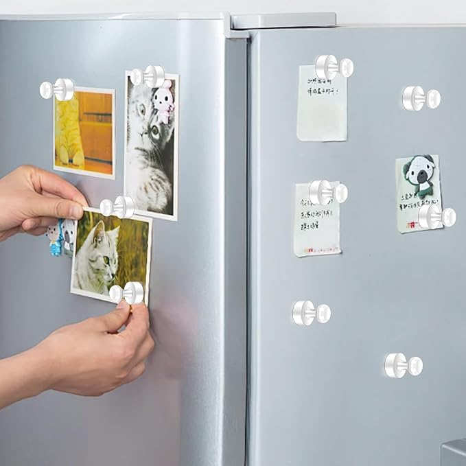 22 Pack Fridge Magnets Strong for Whiteboard, Push Pin Magnet, Refrigerator - Image 6