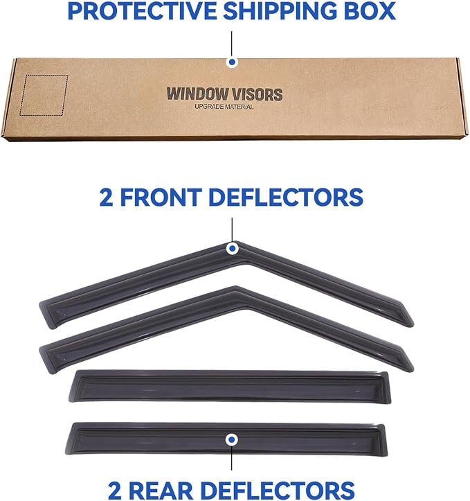 Window Visors Rain Guards Shield - Image 5