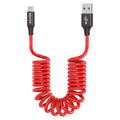 AGVEE 2 Pack 3ft Coiled Short USB to USB-C Charging Cable 3A Fast Charger Cord by AGVEE