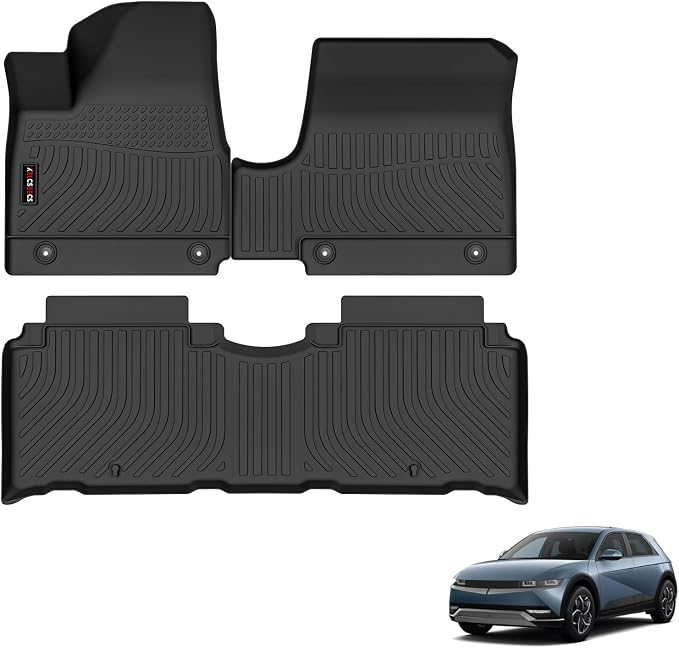 KELCSEECS Floor Mat Custom for 2024 2023 2022 Hyundai Ioniq 5 Unmovable Center by KELCSEECS