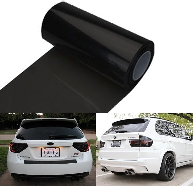 12 by 48 Inches Self Adhesive Headlight, Tail Lights, Fog Lights Tint Vinyl Film by F+%26+B+LED+LIGHTS