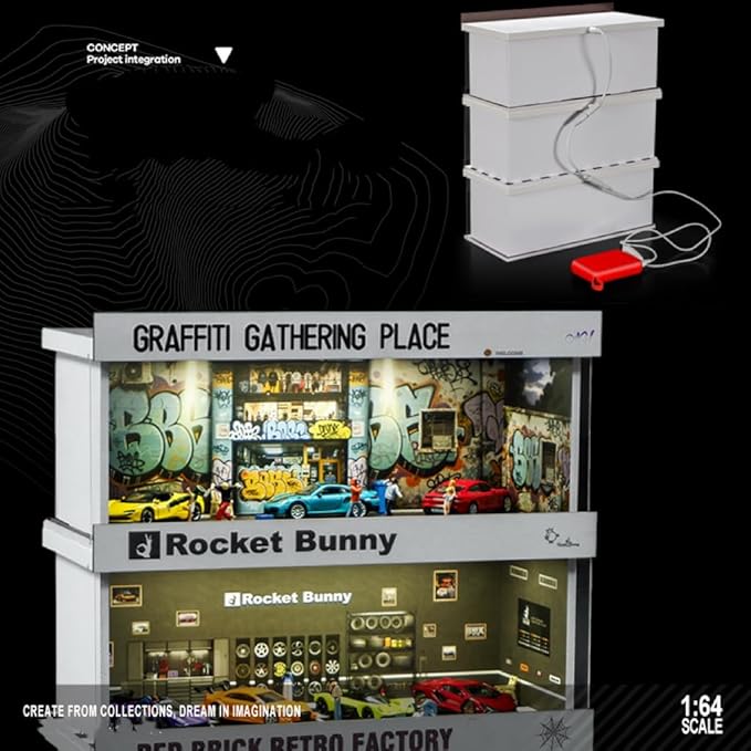Display Case for Hot Wheels: Stackable Parking Garage for 1/64 Scale Matchbox - Image 6