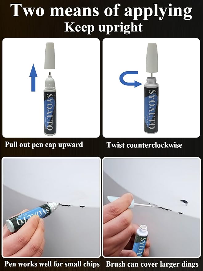 SYOAUTO Super White Touch Up Paint Fit - Image 4