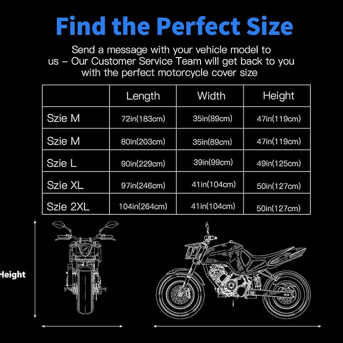 Motorcycle Cover All Season Waterproof Scooter Cover - Image 7