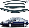4PCS Rain Guards Window Visors Wind Deflector Fits by CHYKORLA