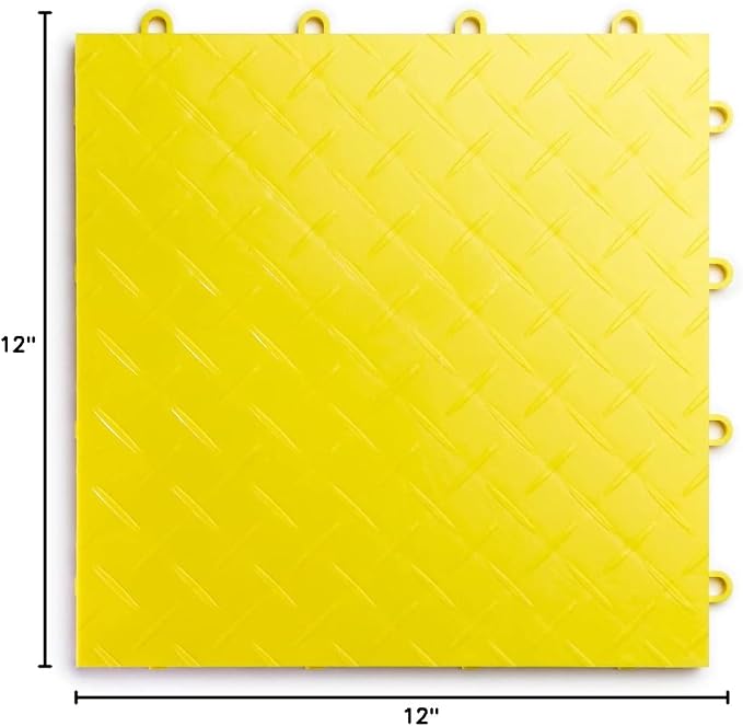 Big Floors RaceDeck Diamond Plate Design, Durable Interlocking Modular Garage - Image 7
