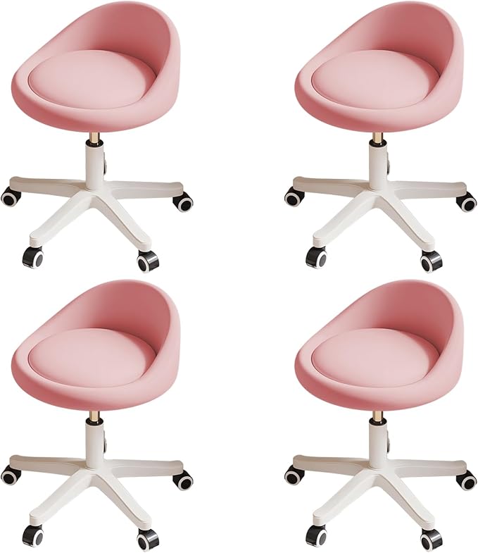 Rolling Stool Set of 4 Rolling Hydraulic Salon Stool by Walktory