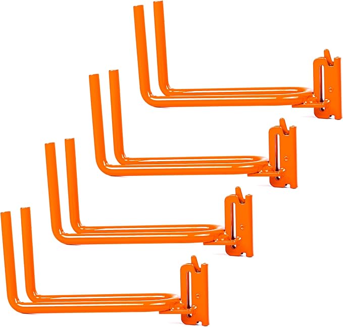 4-Pack E-Track Heavy Duty Shovel/Tool Hanger, E Track Hooks by AUTOSwpozo