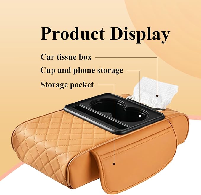 Car arm Rest Cover Pad, 5-in-1 Center Console Cover - Image 3