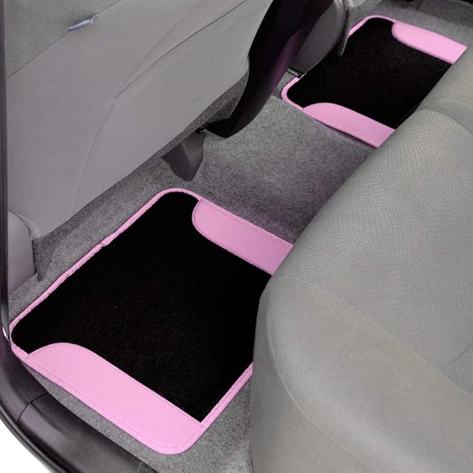 BDK carXS Fresh Two-Tone Carpet Floor Mats, Tribal Tattoo Design - Image 7