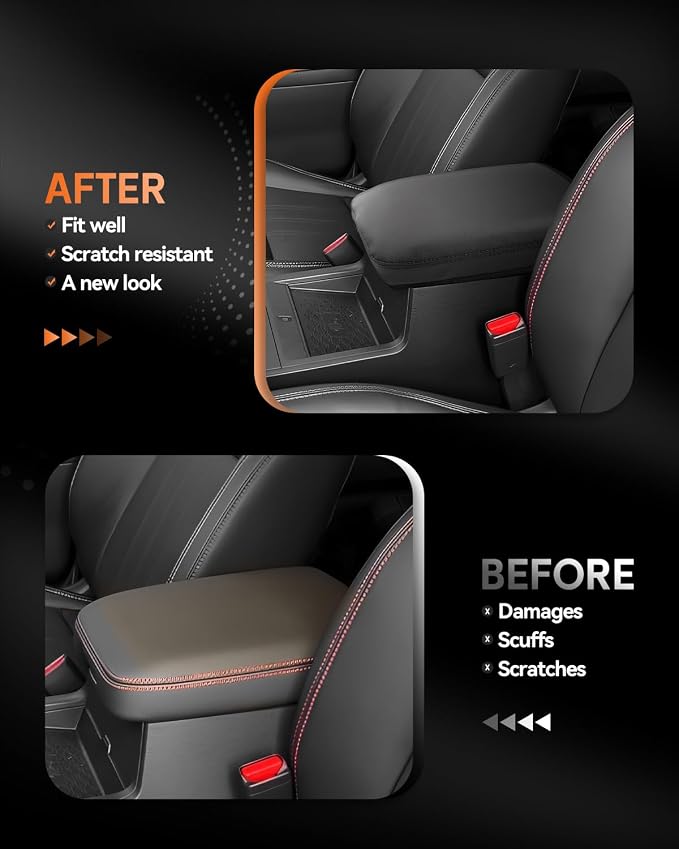 CDEFG for Nissan Frontier 2022-2025 Center Console Cover Armrest Box Cover for - Image 3