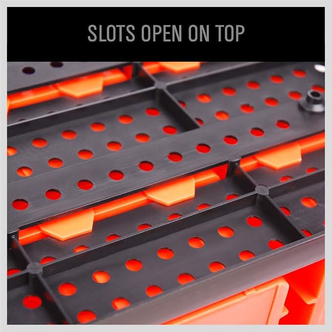 30-Bin Wall-Mounted Storage Rack System - Image 7