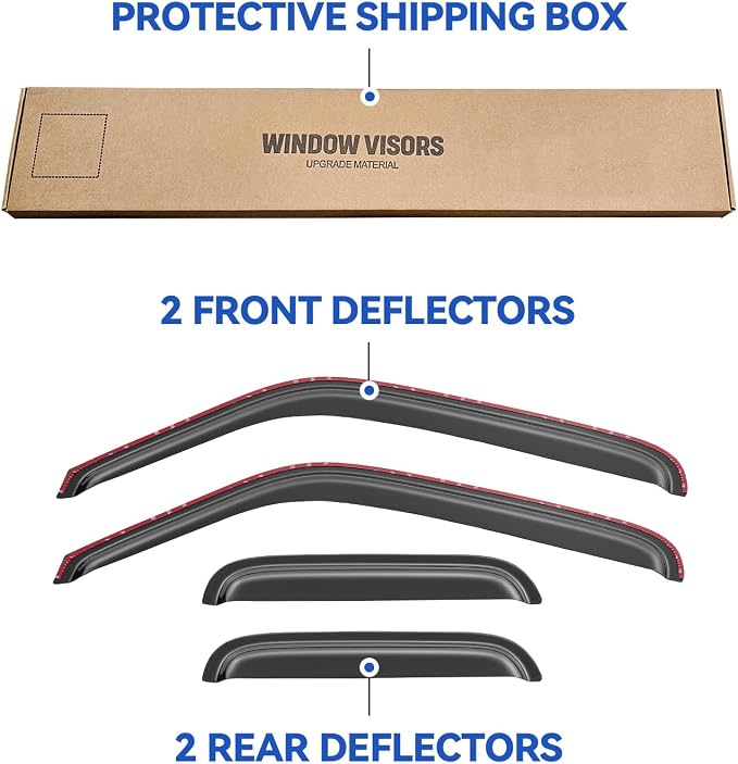 in-Channel Window Visors Rain Guards Shield - Image 5
