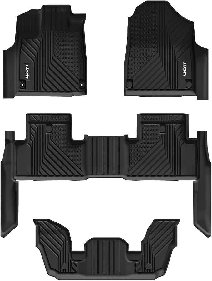 LASFIT Floor Mats for Acura MDX All Weather Floor Liner TPE Custom Fit Car Mats - Image 6
