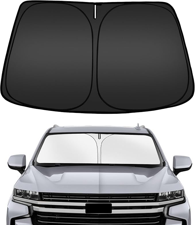 ARISMOTOR Windshield Sun Shade for Che-vrolet Chevy Tahoe 2021-2025, Custom Fit by ARISMOTOR
