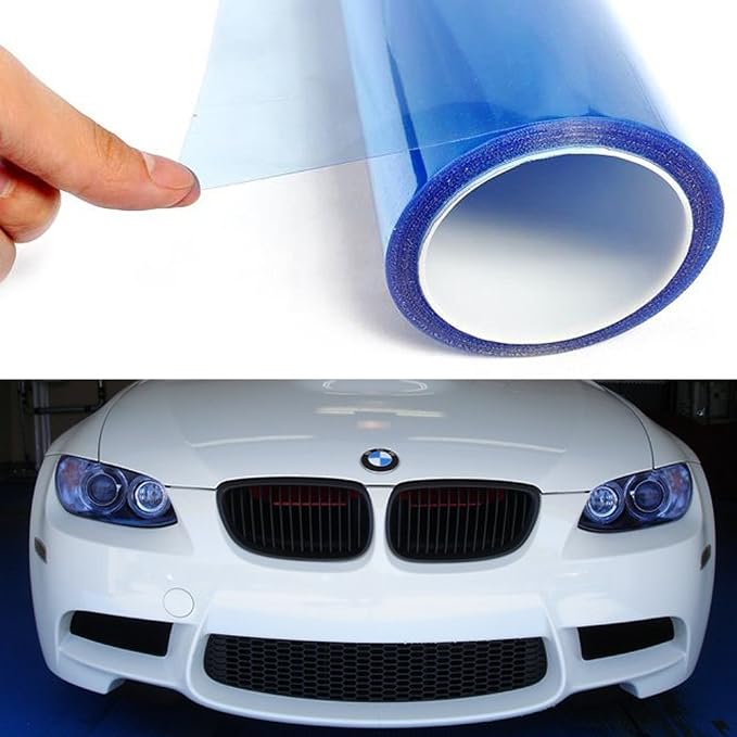 12 by 48 Inches Self Adhesive Headlight, Tail Lights, Fog Lights Tint Vinyl Film by F+%26+B+LED+LIGHTS