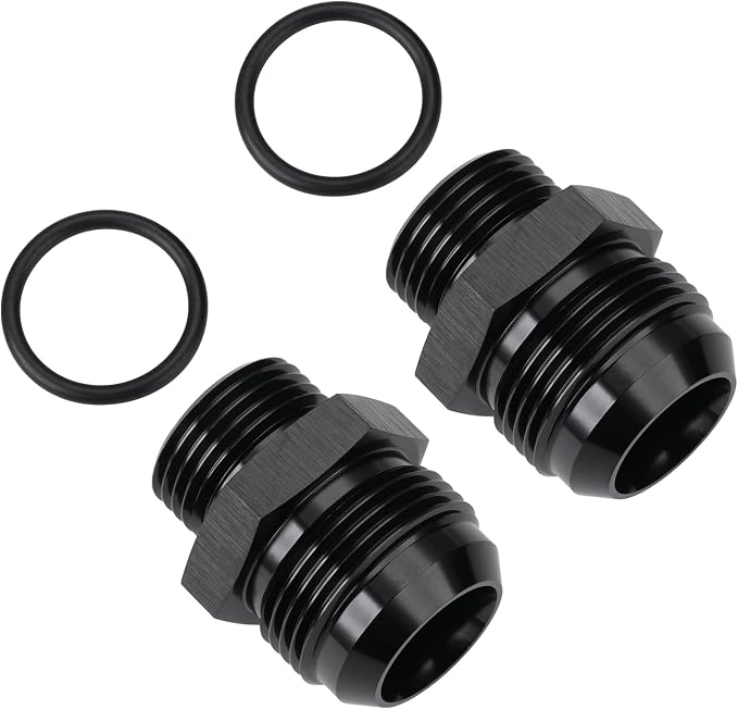 16AN Male Flare to 12AN ORB O-ring Boss Fuel Pump Rail Adapter Fitting Aluminum - Image 3