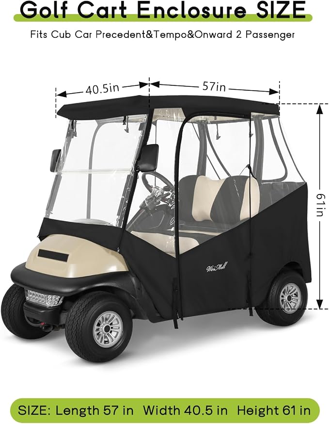 Golf Cart Enclosure 2 Passenger - Image 2