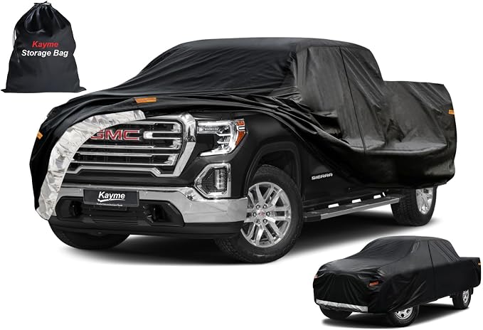 Kayme Truck Cover Custom Fit GMC Sierra Double/Extended/Crew Cab SB. Full by kayme