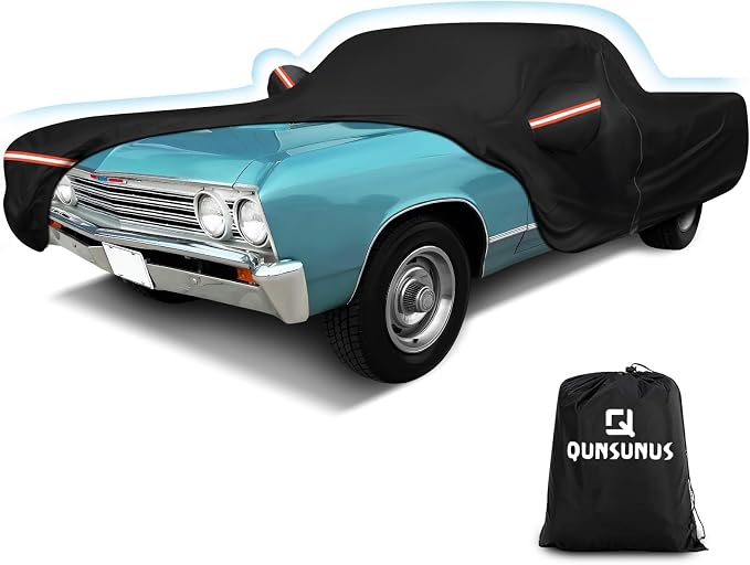 QUNSUNUS Waterproof Car Cover for Chevrolet El Camino 1964-1967/1978-1987 by QQUNSUNUS