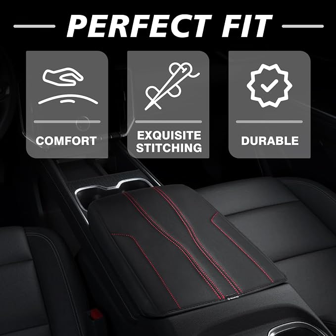 Muslogy Armrest Cover Center Console Cover Compatible - Image 5