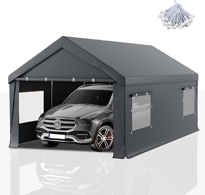 Carport 12x20 FT Heavy Duty, Outdoor Portable Garage by RICHRYCE