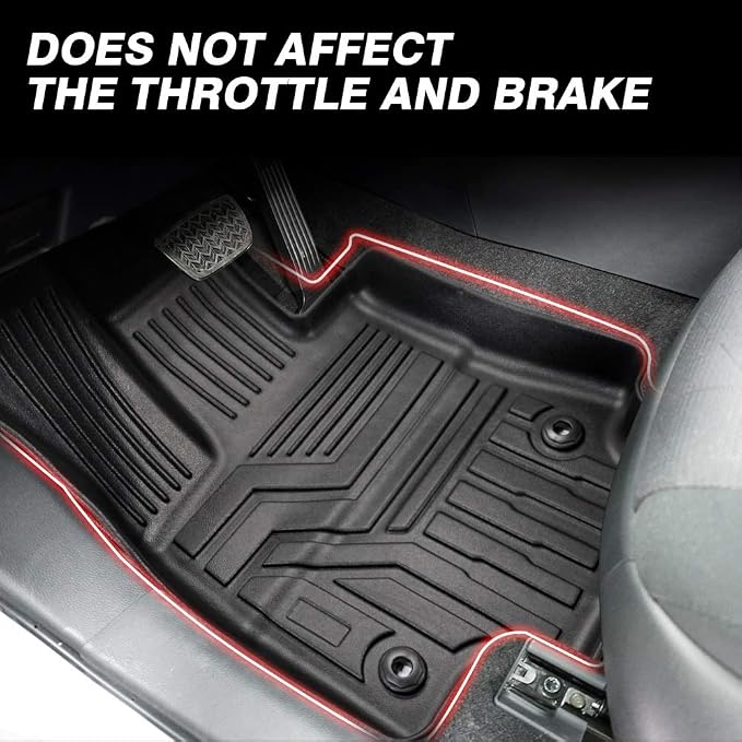 Powerty Floor Mats for 2019-2024 2025 Toyota RAV4 Accessories All Weather Floor - Image 3
