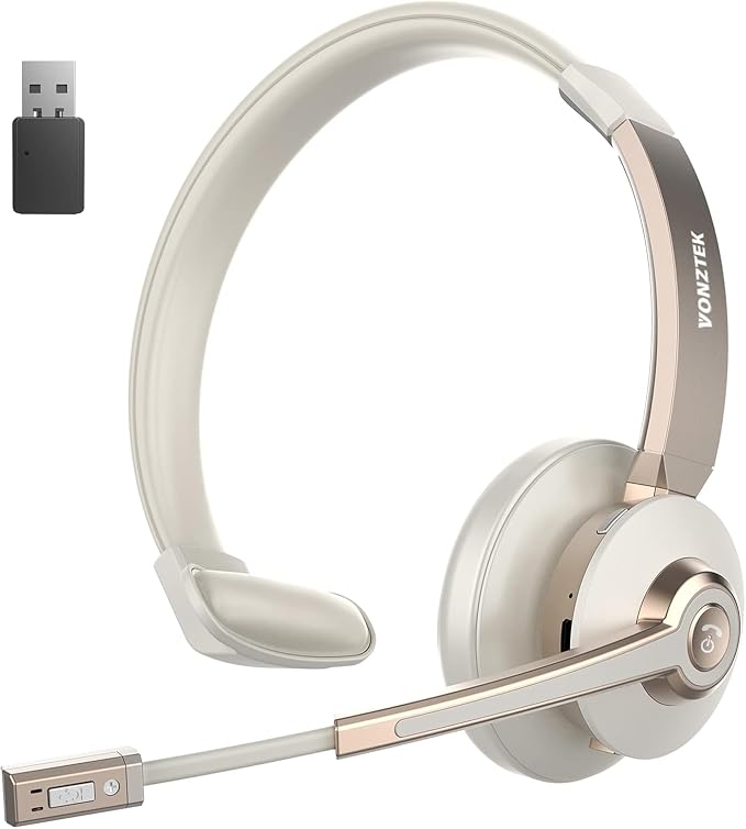 Wireless Headset, Singler-Ear Bluetooth Headset by Vonztek-US