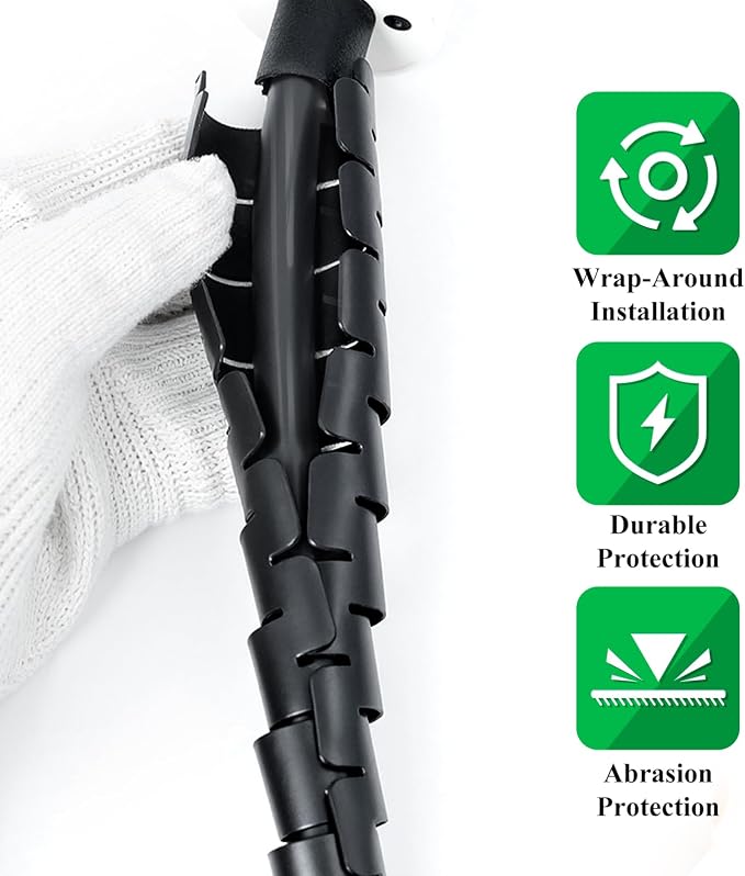 Spiral Cable Wrap, 26FT EV Charger Cord Protector Sleeve - Image 2