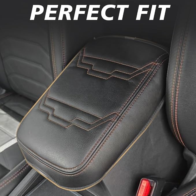 Muslogy for Frontier Center Console Pad Armrest Box Cover Vegan Leather Soft - Image 6