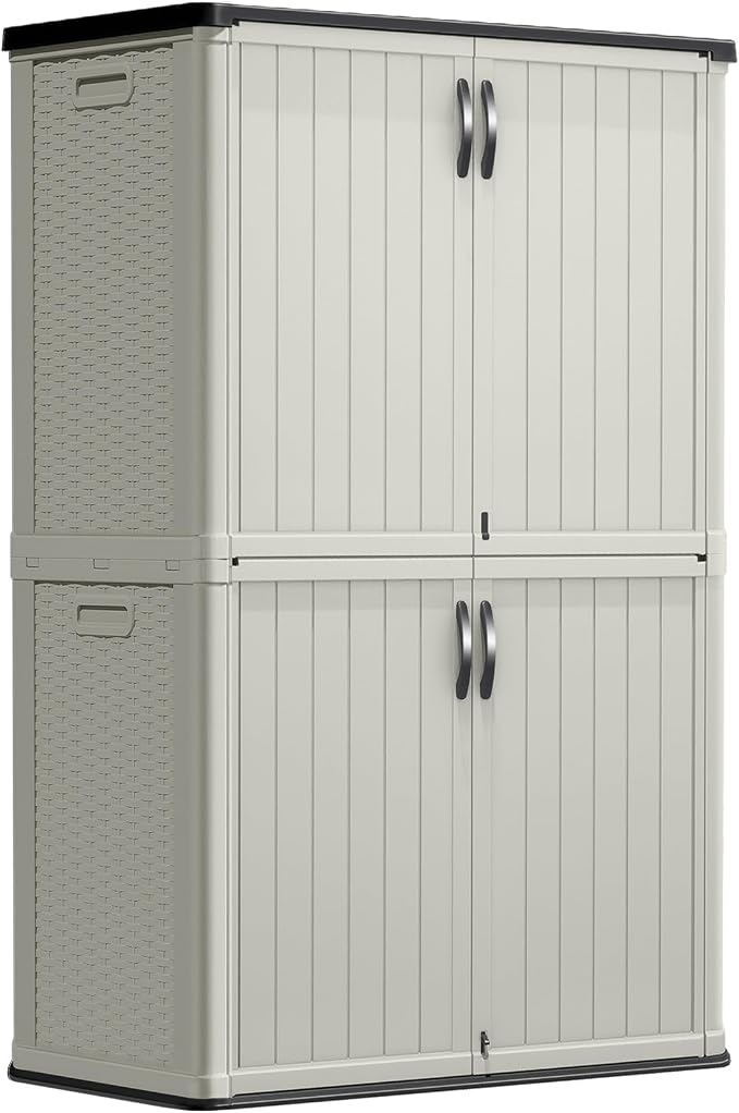 Greesum Outdoor Storage Shed Without Divider, 45 cu.ft Outdoor Waterproof by BuynowfromGreesum