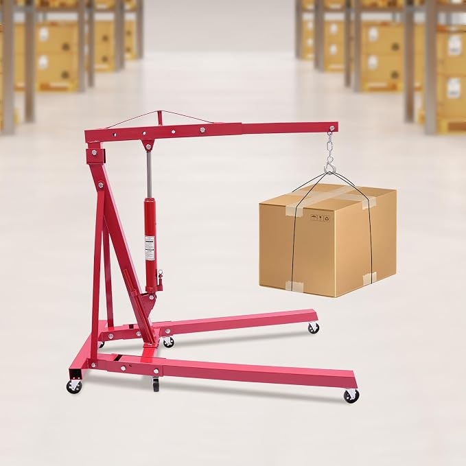 Folding Engine Hoist 2 Ton Engine Crane Lift - Image 5