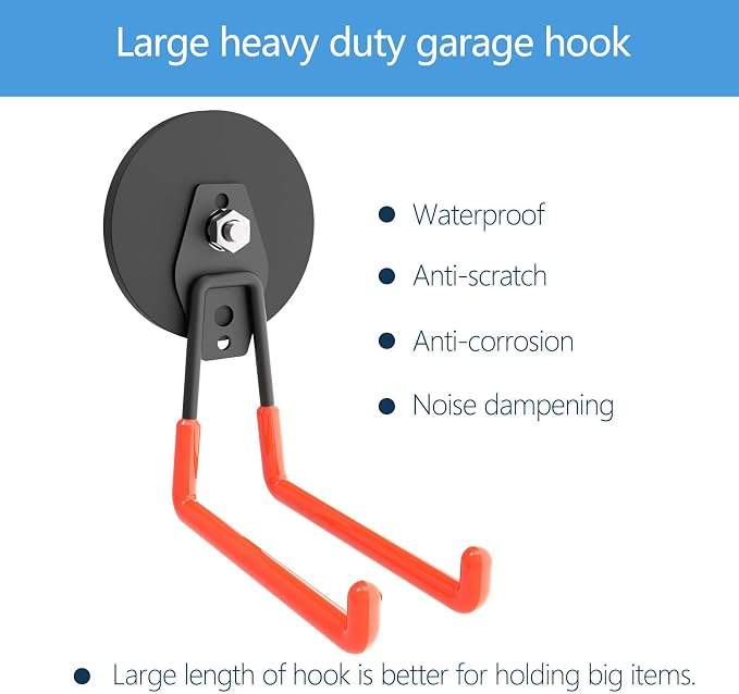 Heavy Duty Large Magnetic Hooks, Strong Magnet Hooks - Image 4