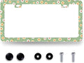 Cute Daisy Floral License Plate Frame Beautiful Flowers License Plate Holder by RNKATIH