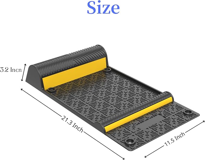 4 Pack Parking Mats for Garage Floors, 21.6" X11.4" Durable Rubber Car Parking - Image 5