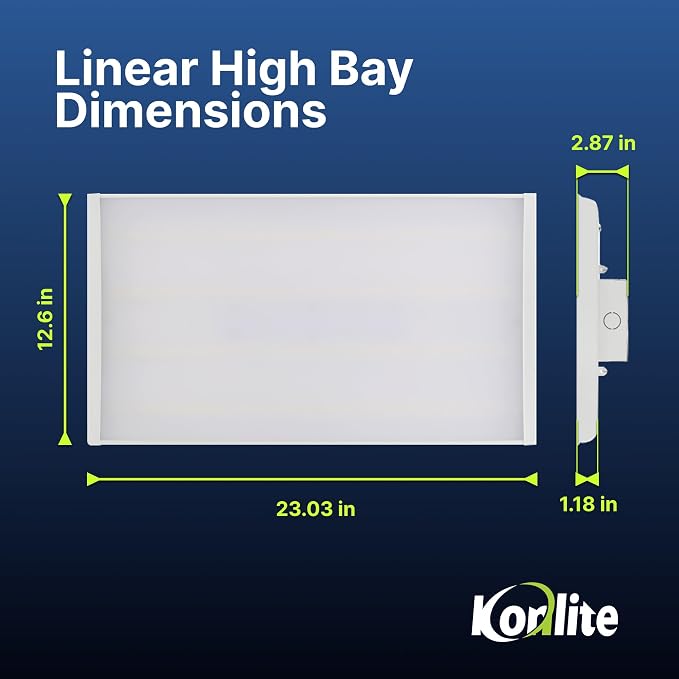 2 FT Linear LED Shop Light, Industrial & Warehouse Use, 5000K Daylight - Image 6