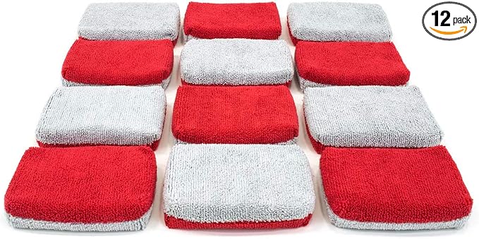 Autofiber Ceramic Coating Applicator Sponge | 12 Pack | by Autofiber