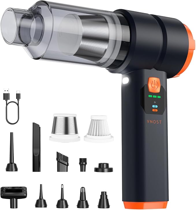 Car Vacuum Portable Cordless, Handheld Vacuum Cordless by VNOST