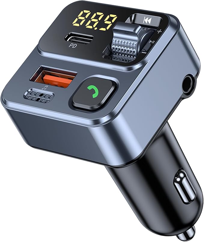 KAIY FM Transmitter Bluetooth Car Adapter, Car Radio Bluetooth Transmitter by KAIY