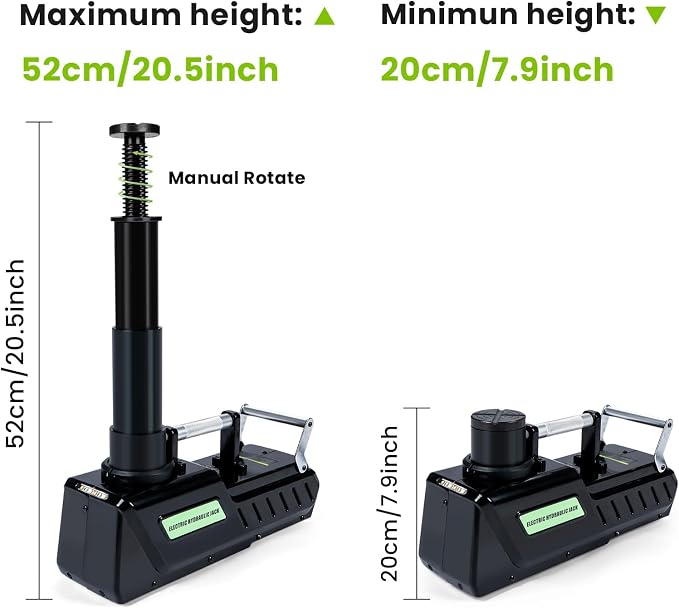 Anbull Electric Car Jack 15 Ton, Hydraulic Car Jack Kit 12V DC, Electric Floor - Image 2