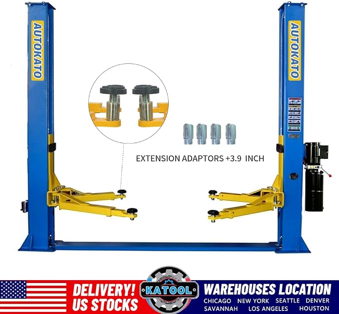 11000lbs 4.0HP 2 Post Lift Car Lift - Image 2